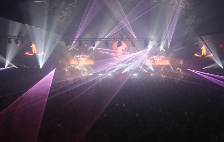 View from the Alpha Deck on the main stage.