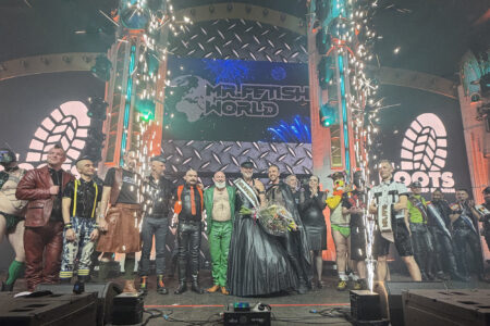 Mr. Fetish World 2026 competition during Beyond Darklands.