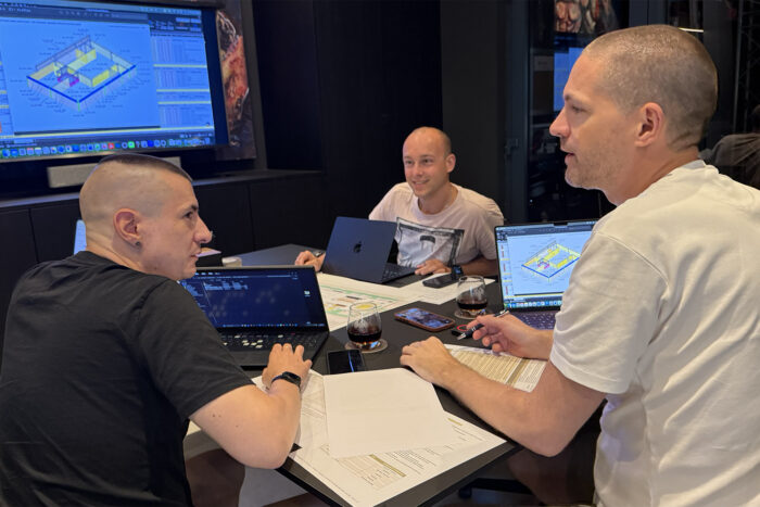 Set design kickoff meeting for Beyond Darklands 2027.
