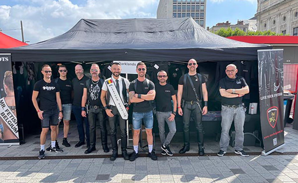 We Are One at Antwerp Pride Village 2021 (MSC Belgium, Belgian Rubbermen, The Boots, Darklands, We Are Fetish).
