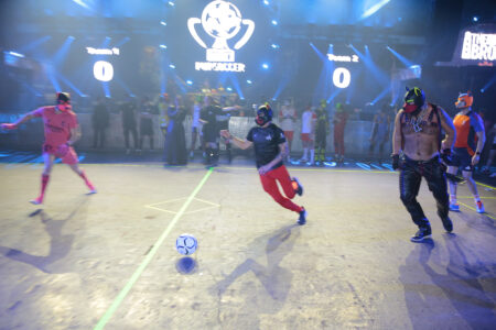 PupSoccer during Darklands 2025