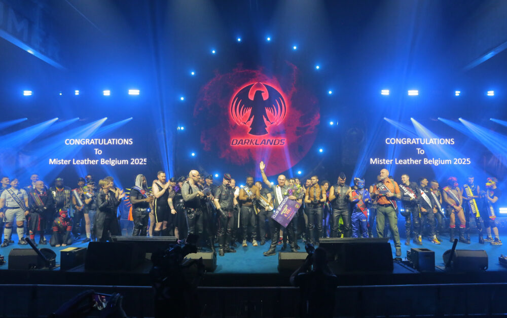 Mr Leather Belgium 2025 on the Main Stage.