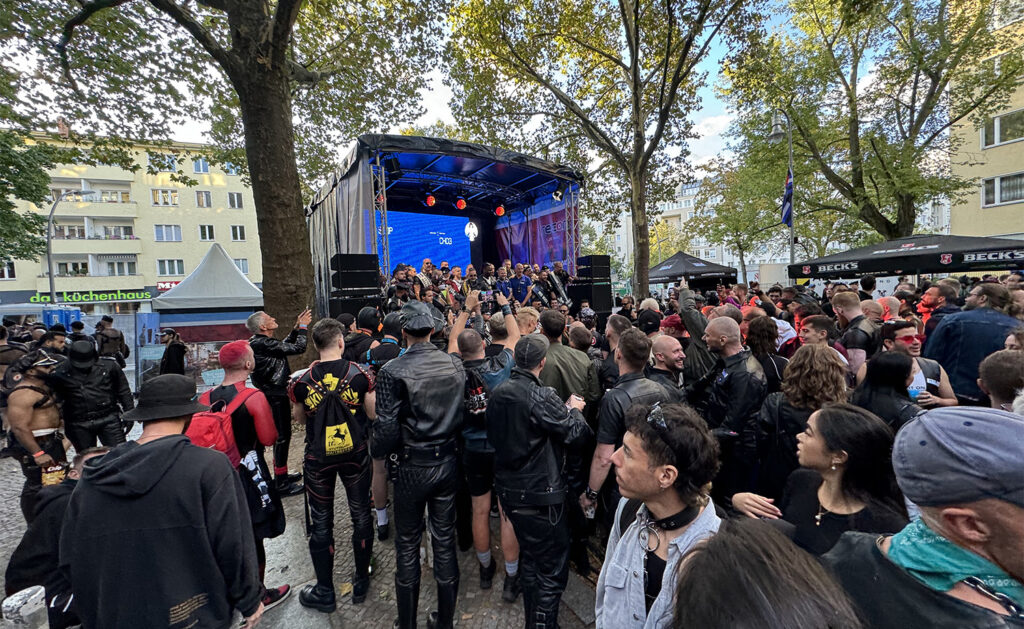 Stage at Folsom Europe 2024 sponsored by Darklands.